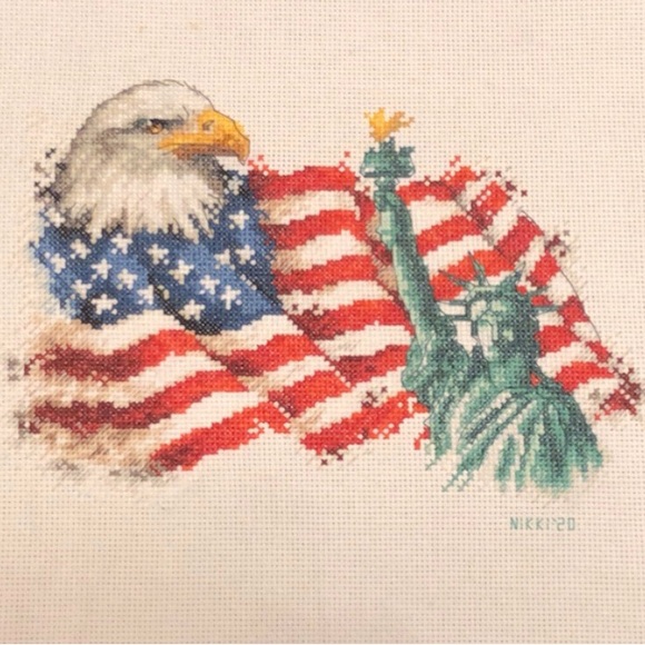 Handmade Other - Patriotic Cross Stitch